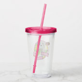 Unicorn met Donuts Acryl Drinkbeker (Achterkant)