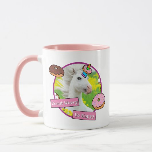 Unicorn met Donuts Mok (Links)