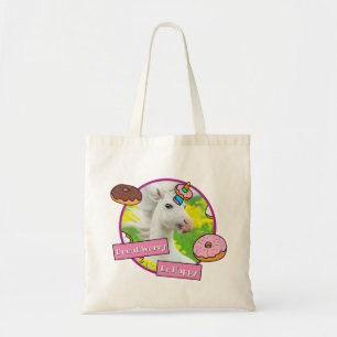 Unicorn met Donuts Tote Bag