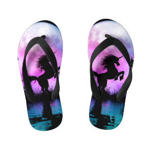 Unicorn met een beetje fee kinder teenslippers