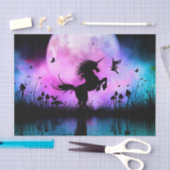 Unicorn met een beetje fee tissuepapier (Craft)