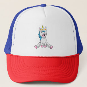 Unicorn met Flowers Daisy Trucker Pet