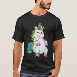 Unicorn met grote Belly T-shirt