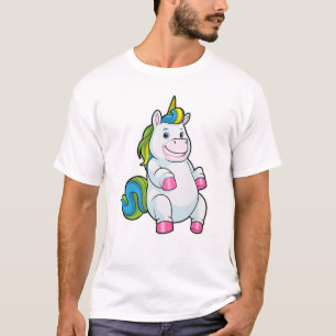 Unicorn met grote Belly T-shirt
