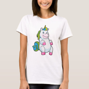 Unicorn met grote Belly T-shirt