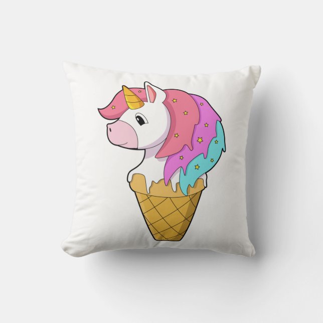 Unicorn met ijs kussen (Voorkant)