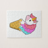 Unicorn met ijs legpuzzel (Horizontaal)