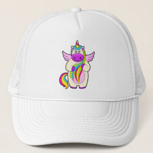 Unicorn met kleurrijke stoelen trucker pet