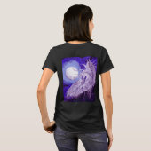 Unicorn met Moon T-shirt (Achterkant volledig)