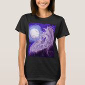 Unicorn met Moon T-shirt (Voorkant)