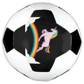 Unicorn met regenboog voetbal (Gedraaid)