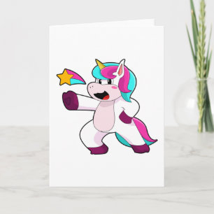 Unicorn met Star Kaart