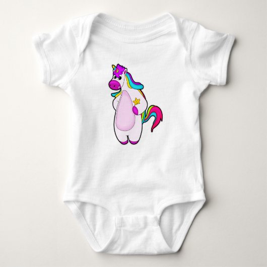 Unicorn met Star Romper (Voorkant)