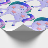 Unicorn met sterren cadeaupapier (Hoek)