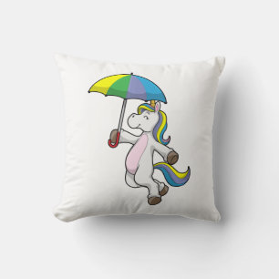Unicorn met Umbrella Kussen