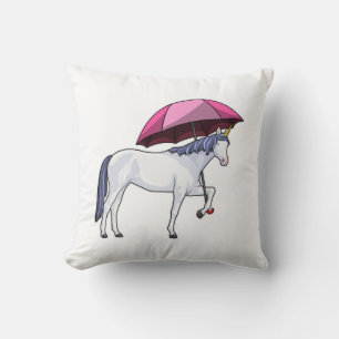 Unicorn met Umbrella Kussen