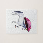 Unicorn met Umbrella Legpuzzel (Horizontaal)