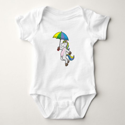 Unicorn met Umbrella Romper (Voorkant)