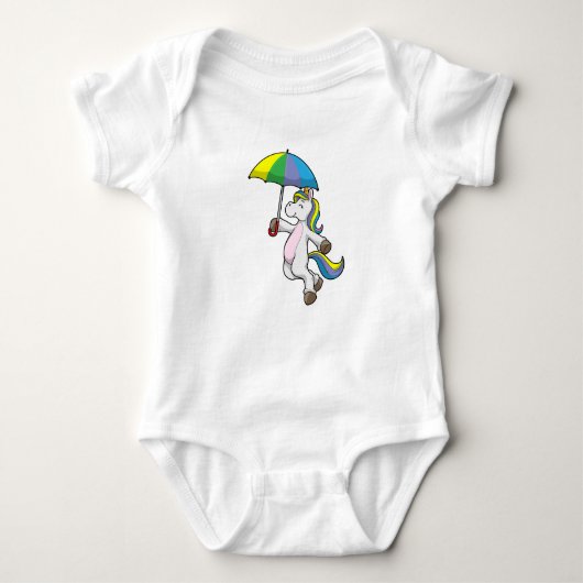 Unicorn met Umbrella Romper (Voorkant)