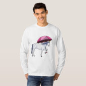 Unicorn met Umbrella T-shirt (Voorkant volledig)