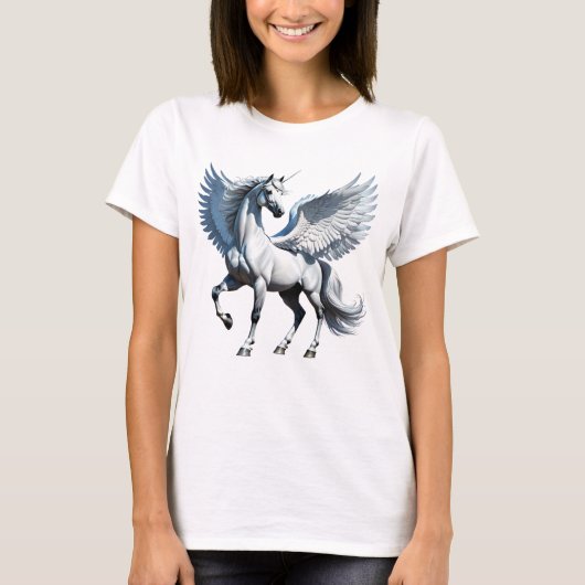 Unicorn met vleugels t-shirt (Voorkant)
