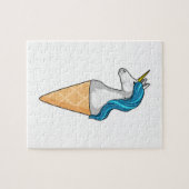 Unicorn met wafelijs legpuzzel (Horizontaal)