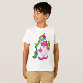Unicorn met wafelijs t-shirt (Voorkant volledig)