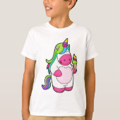 Unicorn met wafelijs t-shirt (Voorkant)