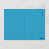 Unicorn met wilde bloemen in Waterverf Briefkaart (Achterkant)