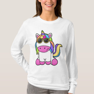 Unicorn met zonnebril t-shirt