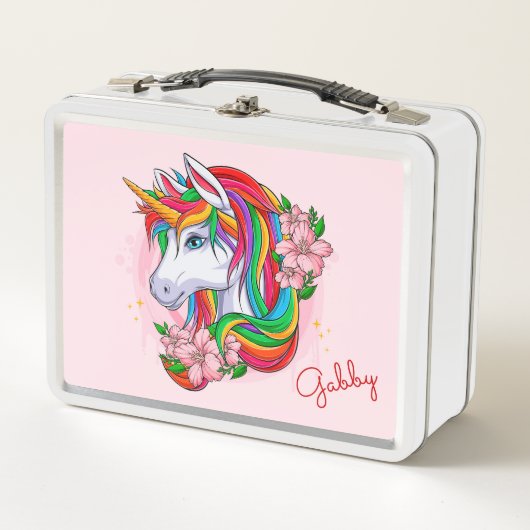 Unicorn Metal Lunch Box (Voorkant)