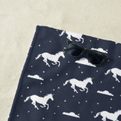 Unicorn Midnight Blue Sky Pattern - Gepersonalisee Strandlaken (In situ)