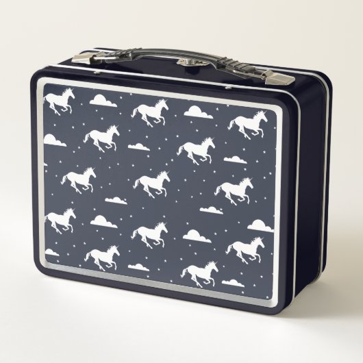 Unicorn Midnight Sky Pattern - Gepersonaliseerd (Achterkant)