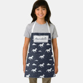 Unicorn Midnight Sky Pattern - Gepersonaliseerd Schort (Insitu)