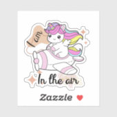 Unicorn mignon autocollant design (Feuille)