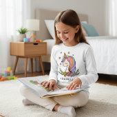 Unicorn mignon Whimsical Girl Nom personnalisé