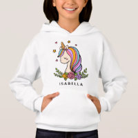 Unicorn mignon Whimsical Girl Nom personnalisé