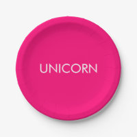 "Unicorn" minimalistisch roze fuchsia white custom