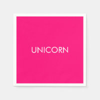 "Unicorn" minimalistisch, roze fuchsia whitepapier