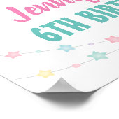 Unicorn modifiable Affiche de bienvenue de fête d' (Coin)