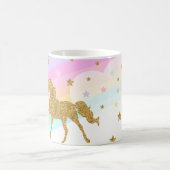 Unicorn Mok, Roze & Gold 11oz Klassieke Mok (Center)