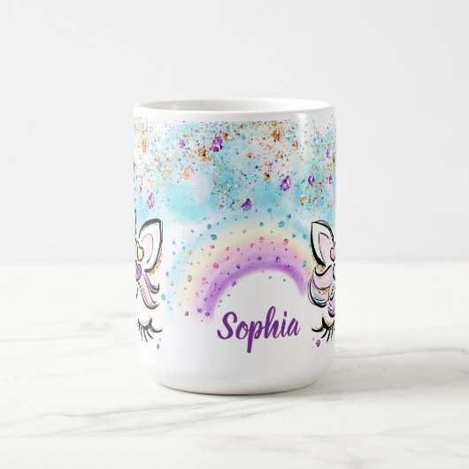 Unicorn Mok Whimsical & Cute Coffee Mok (Center)