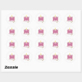 Unicorn Monogram M Aangepaste Stickers (Vel)