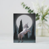 Unicorn Moon Briefkaart (Staand voorkant)