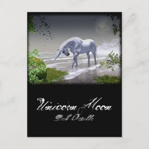 Unicorn Moon Briefkaart