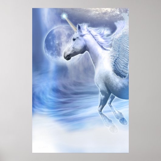 UNICORN MOON FLIGHT POSTER (Voorkant)