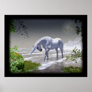 Unicorn Moon Poster