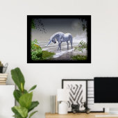 Unicorn Moon Poster (Thuiskantoor)