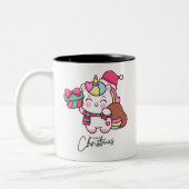 Unicorn mug design for Christmas (Gauche)
