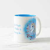 Unicorn Mug Gift - Thème d'hiver (Devant droit)